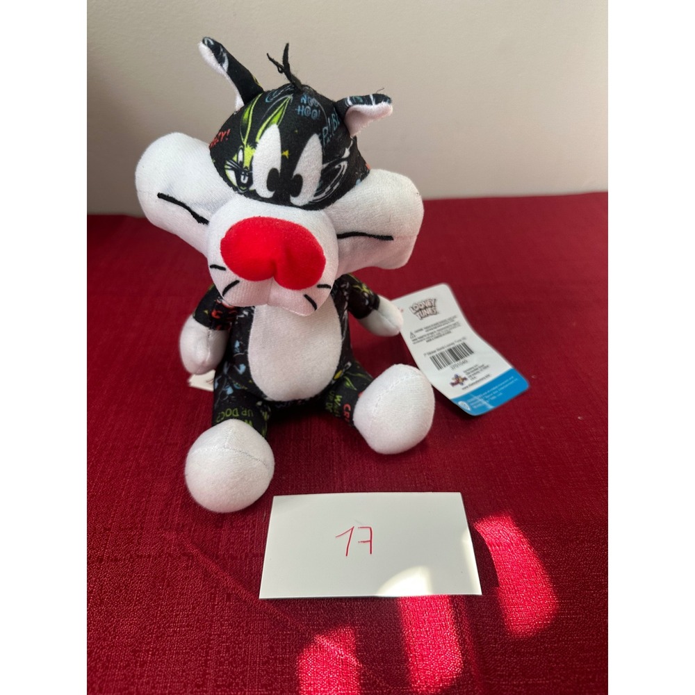 Looney Tunes Sylvester the Cat Sticker Bomb Plush 7 Inch Warner Bros Toy 3701040